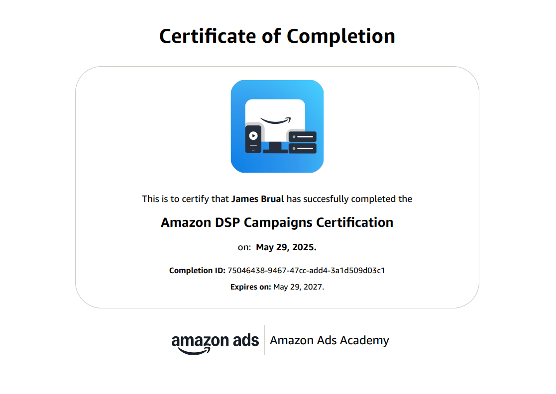 Amazon DSP Campaigns Certification