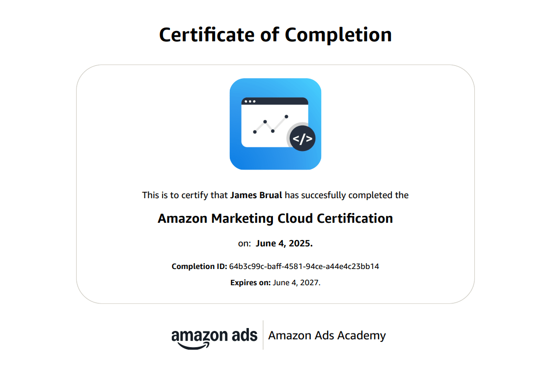 Amazon Marketing Cloud Certification