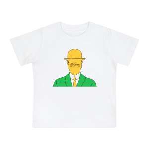 Whimsical Baby T-Shirt with Yellow Hat Design