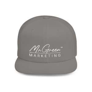 Mr. Green Marketing - Camo Stylish Flat Bill Snapback Cap, Trendy Unisex Cap for Fashion Lovers, Perfect Gift for Birthdays, Streetwear Hat, Unique Accessories