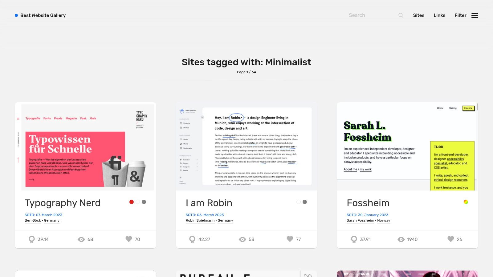 Best Website Gallery (BWG) – Minimalist style