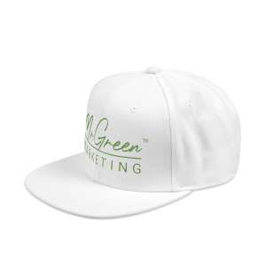 Mr. Green Marketing - Green Logo, WHite Hat - Front and Back