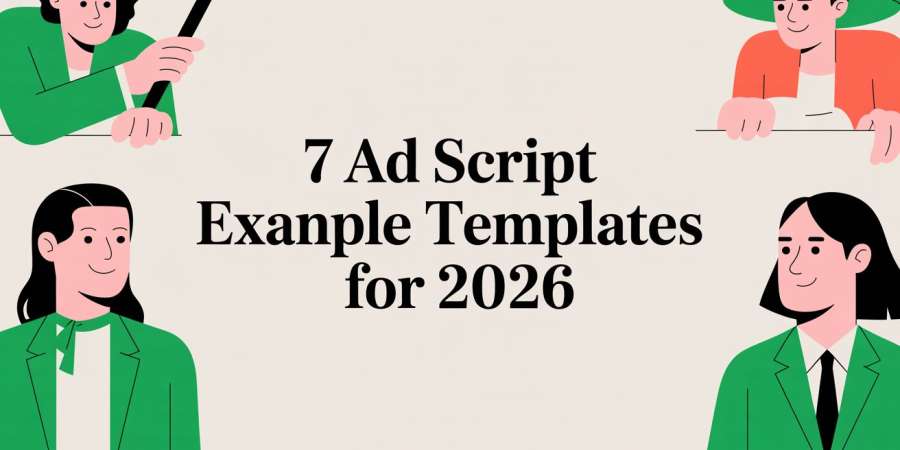 7 Ad Script Example Templates for 2026