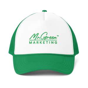 Trucker Cap — Mr. Green Marketing Logo Mesh-Back Hat