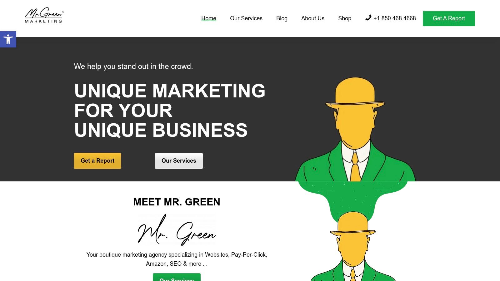 Screenshot from https://mrgreenmarketing.com/