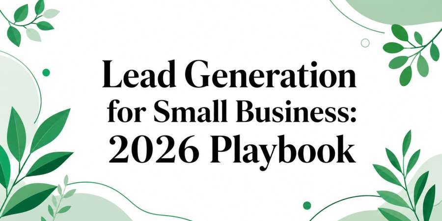 Lead Generation for Small Business: 2026 Playbook