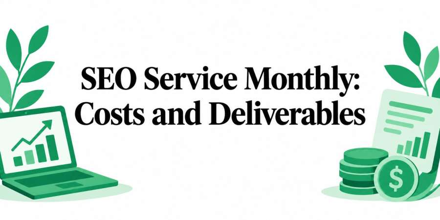 SEO Service Monthly Costs and Deliverables