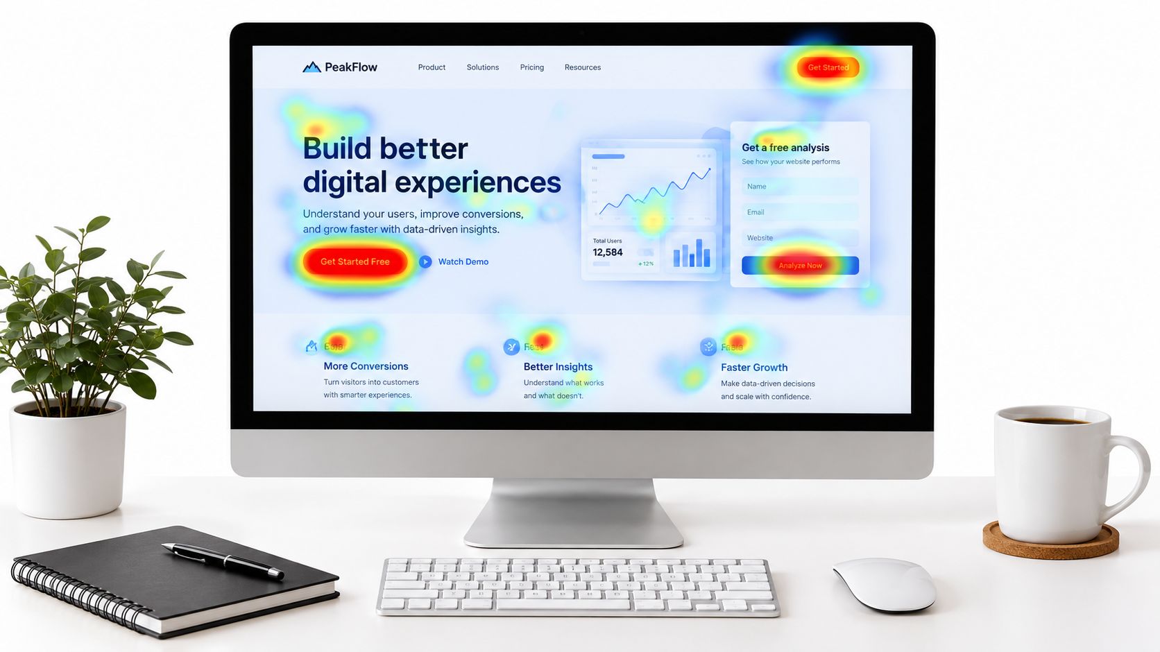 Screenshot from https://via.placeholder.com/1200x750?text=Hotjar+Heatmap+Annotated+Example